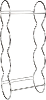 

Howards Pair of 4 Bottle Chrome Wine Rack Steel Kitchen Rack(Steel)