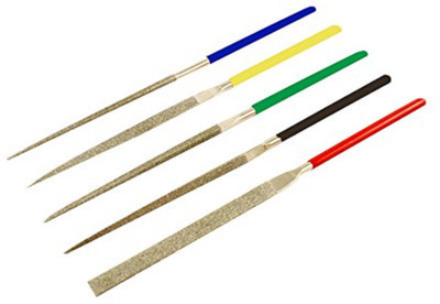 

Excel Impex Diamond File Set of 5 Different Profiles. Knife Sharpening Stone(Diamond)