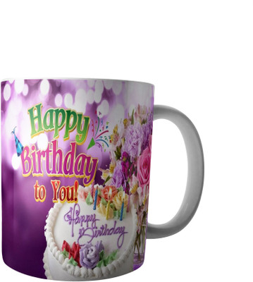

printvision Mug Designed for Birthday Gift Ceramic Mug(300 ml), Multicolor