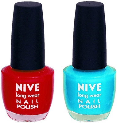 

Nive Colour Blast Nail Polish Red,Blue(Pack of 2)