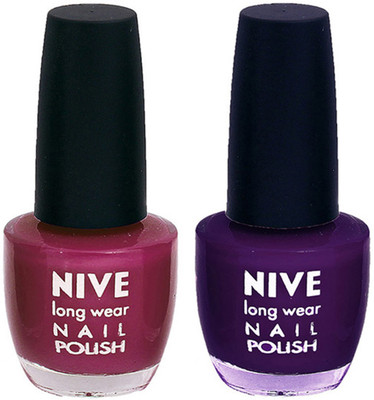

Nive Colour Blast Nail Polish 1106201642 Purple(Pack of 2)
