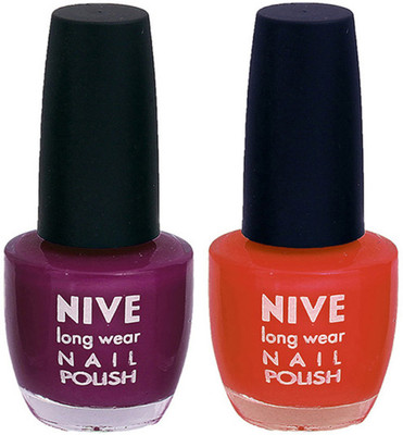 

Nive Colour Blast Nail Polish1106201642 Purple,Brown(Pack of 2)