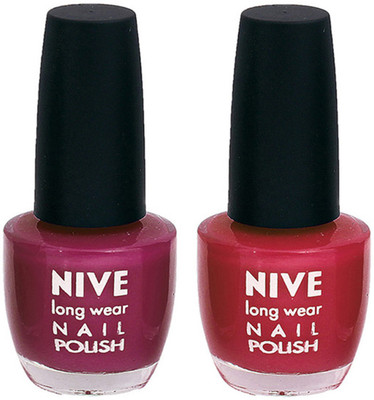 

Nive Colour Blast Nail Polish 1106201642 Purple,Pink(Pack of 2)