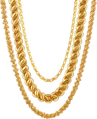 Charms Handmade Combo Gold-plated Plated Alloy Chain Set