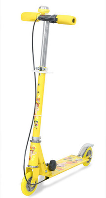 

Kids Mandi Two Wheel Height Adjustable Foldable Scooter With Brake and Bell For Kids(Yellow)