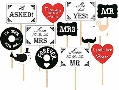 

PARTY PROPZ BACHELORETTE PHOTOBOOTH PROPS 13PCS Photo Booth Board(Party)