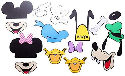 

PARTY PROPZ MICKEY THEME PHOTOBOOTH PROPS 15 PEICES/ Photo Booth Board(Party)