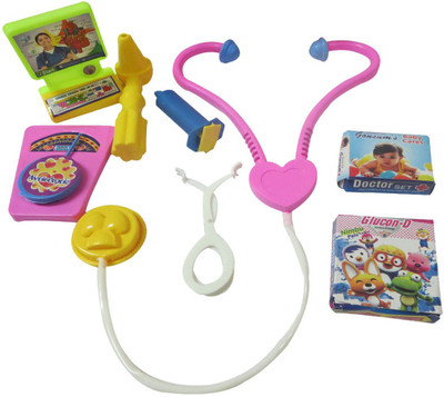 

DCS Doctor Medical Playing Sets for Kids comes in a carry 8pcs, (Multicolor)