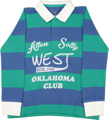 

Allen Solly Junior Boys Striped Casual Blue Shirt