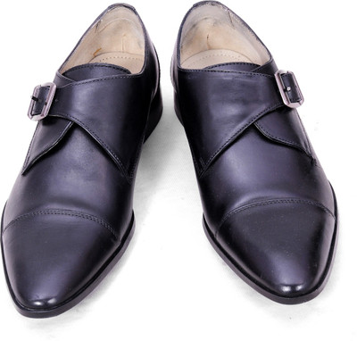 

6four shoes Monk Strap For Men(Black