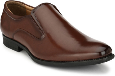 

Levanse Execuitve Formal shoes Slip On For Men(Brown, Matte brown