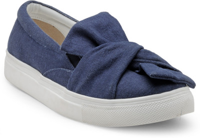

Kanabis Slip On Sneakers For Women(Navy, Blue