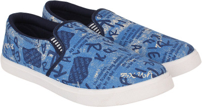 

AMG Canvas Loafers For Men(Blue, Ltrblue
