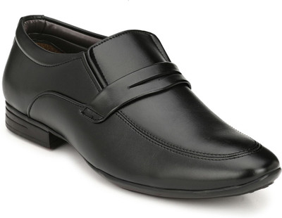 

Levanse Execuitve Formal shoes Slip On For Men(Black, Matte black