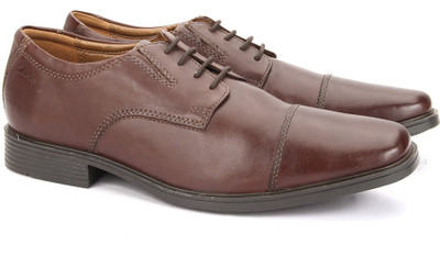 

Clarks Tilden Cap Brown Leather Lace Up For Men(Brown