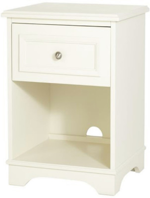 

WOOD CREATION Engineered Wood Bedside Table(Finish Color - White)