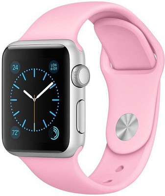 

ShopAIS iWatch 42mm Silicon Band Pink Smart Watch Strap(Pink)