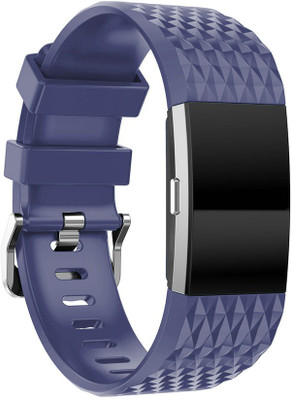 invella Fitbit Charge 2 Navy Smart Band Strap(Blue), Navy blue