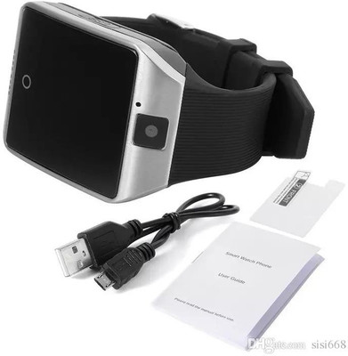 

VibeX ™ Support SIM TF Card SMS FM 1.3M Camera MP3 T30 Photograph dial number Smartwatch(Black Strap Free Size)