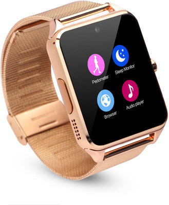 

Life Like Z60 BLUETOOTH SIM & TF CARD SLOT Smartwatch(Gold Strap L)