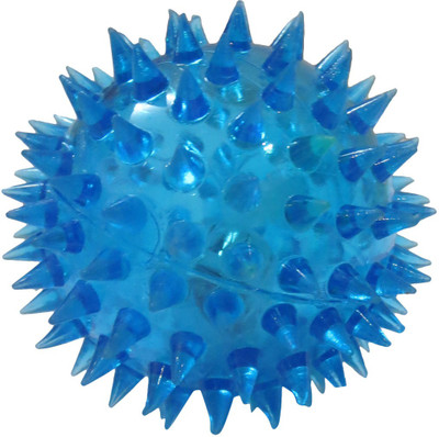 

DCS Elastic Spike Ball with LED flash light & Sound (Blue) - 6 cm(Blue)