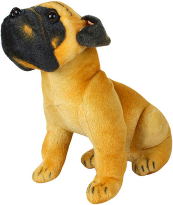 Aqua De Vida Golden Pug Dog Soft Toy For Kids - 30 cm(Gold, Yellow)