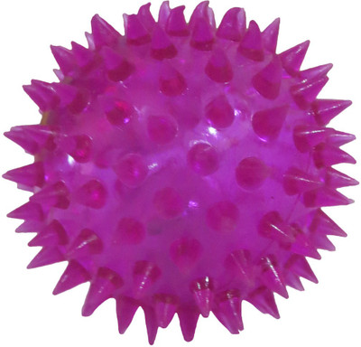 

DCS Elastic Spike Ball with LED flash light & Sound (Purple) - 6 cm(Purple)