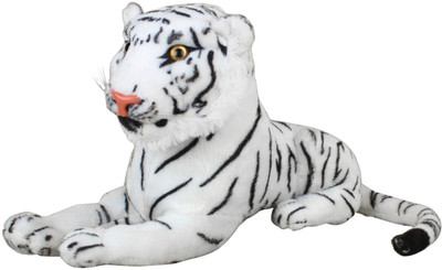 Aqua De Vida Snow Tiger Soft Toy For Kids - 20 cm(Black, White)
