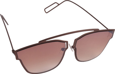 

Aligatorr Rectangular Sunglasses(Brown