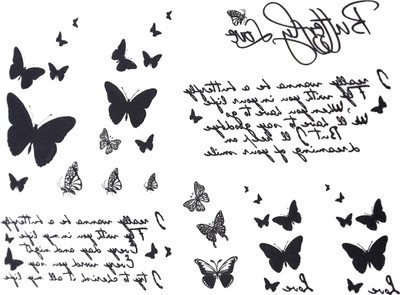 

Savii Arm Hand Wrist Tattoo(Butterfly Design)