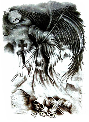 

Savii Arm Hand Wrist Tattoo(Reaper Design)