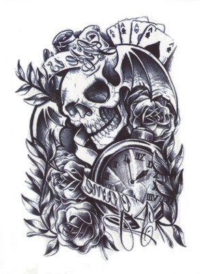 Savii Arm Hand Wrist Tattoo(Skull Design)