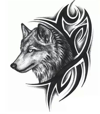 

Savii Arm Hand Wrist Tattoo(Wolf Design)