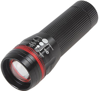 Protos Zoom LED Flash Light Torch Torch(Black)