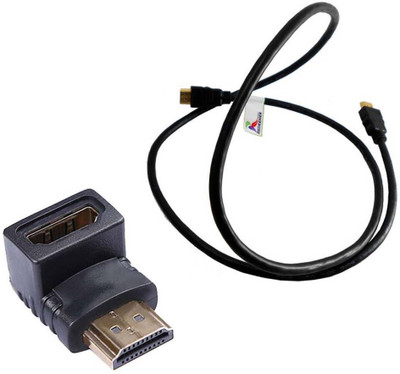 

Redeemer TV-out Cable Combo of 1.5 Meter HDMI With L Shape Connector(Black, For Computer, 15 m)