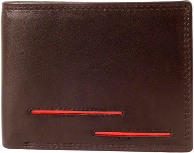 

Imex International Men Brown, Red Genuine Leather Wallet(7 Card Slots), Black;red