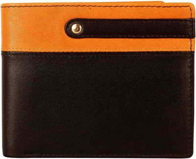 

Imex International Men Black, Tan Genuine Leather Wallet(6 Card Slots)