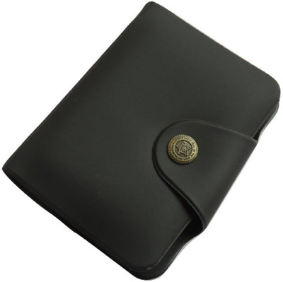 

sunrays Men Grey Artificial Leather Card Holder(12 Card Slots), Red-1