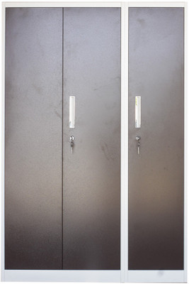 

Woodness Ryan Metal 3 Door Wardrobe(Finish Color - Dual tone Brown White)