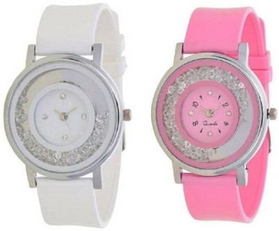 ReniSales New Fresh Fashion Combo White And Pink Watch  - For Girls   Watches  (ReniSales)