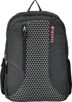 

Safari PYRAMID BLACK 25.0 L Backpack(Black, Grey)