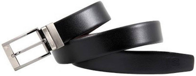 

Rio Men Casual Black Genuine Leather Reversible Belt