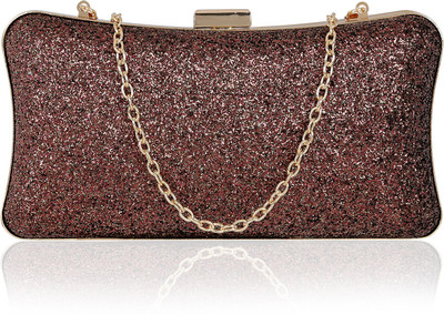 

Kleio Party Brown Clutch