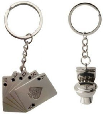 

Shubheksha Playing Cards & Commode Key Chain Combo Key Chain