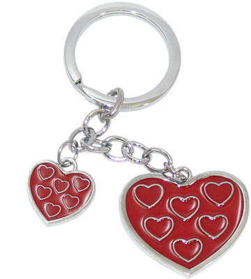 

Aura Big & Small Heart Inside Heart Key Chain