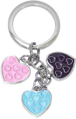 

Aura Three Hearts With Hearts Key Chain