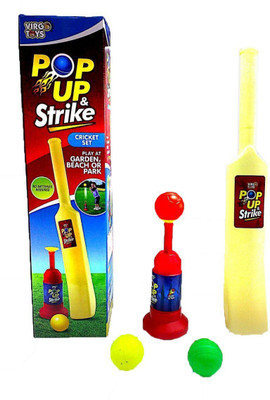 

DCS Kids Plastic Cricket Bat & Ball (1 Launcher,3 Balls,1 Cricket Bat) Bat (10X55X4 Cm) Ball (19 Cm) Bowling Kit