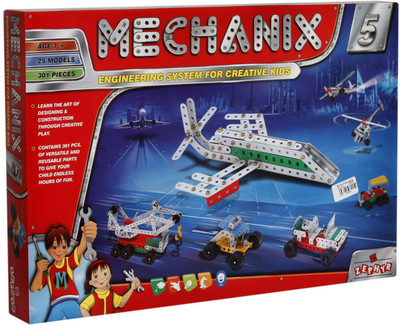 

KidsBazaar Mechanix Engineering system for Creative Kids(Multicolor)