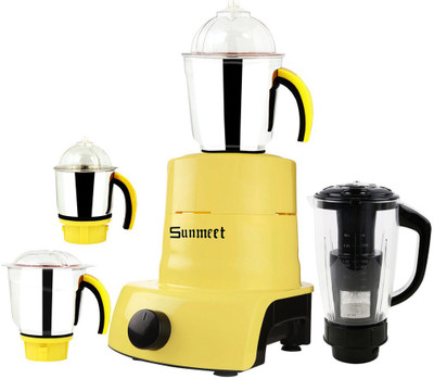 

Sunmeet ABS Plastic YPMA17_426 750 W Juicer Mixer Grinder(Yellow, 4 Jars)