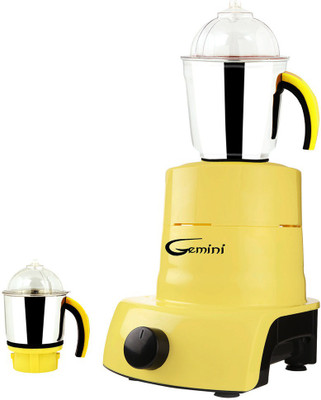 

Gemini ABS Plastic YPMA17_464 600 W Mixer Grinder(Yellow, 2 Jars)